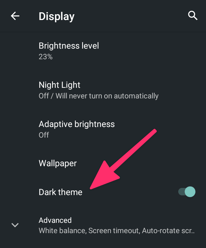 toggle dark mode